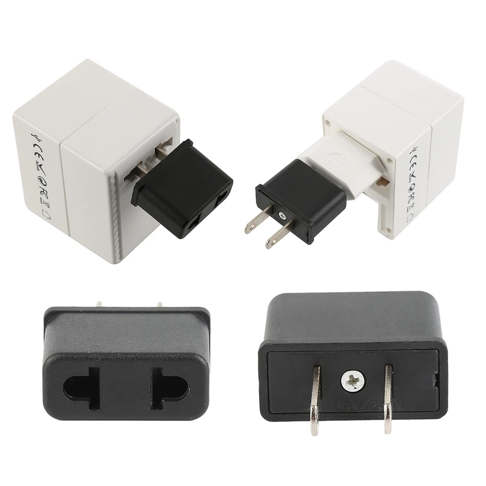 EU Power Plug Adapter Converter European Socket US To EU Plug Adapter Electric Charger Socket Converter Travel Adapter