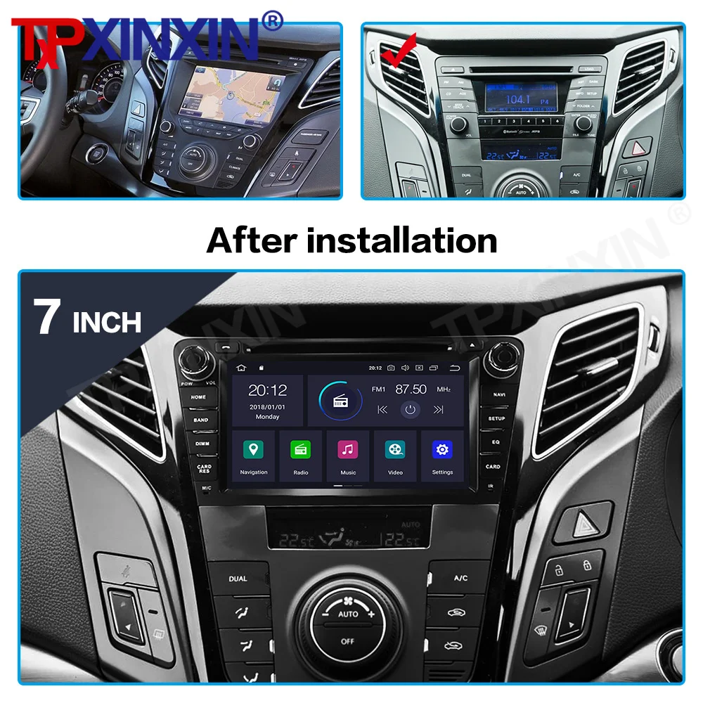 For HYUNDAI I40 2011 -2016 Android Car Radio Multimedia Video Player Wireless Carplay Autoradio Stereo GPS Navi Head Unit Screen