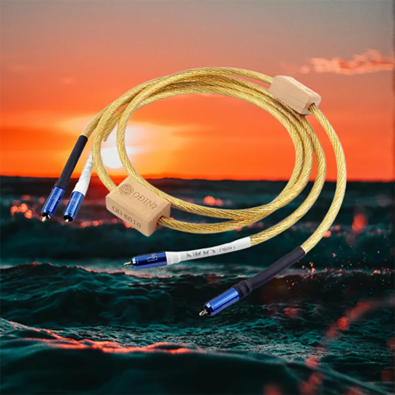 

Reference 2 Gold Interconnect - Sterling Silver RCA Terminals, Dual Mono-Filament Structure​