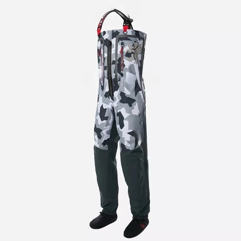 Breathable front zipper full body diving pants, stream fishing, waterproof and anti-wear onesie