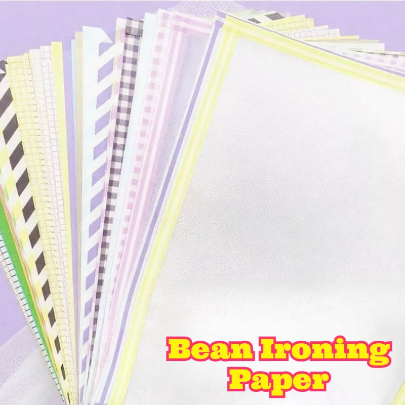 

Heat Resistant Ironing Paper Perler Beads Non Stick Baking Parchment Sheet Fuse Beads Textured Matte Translucent Craft Supply