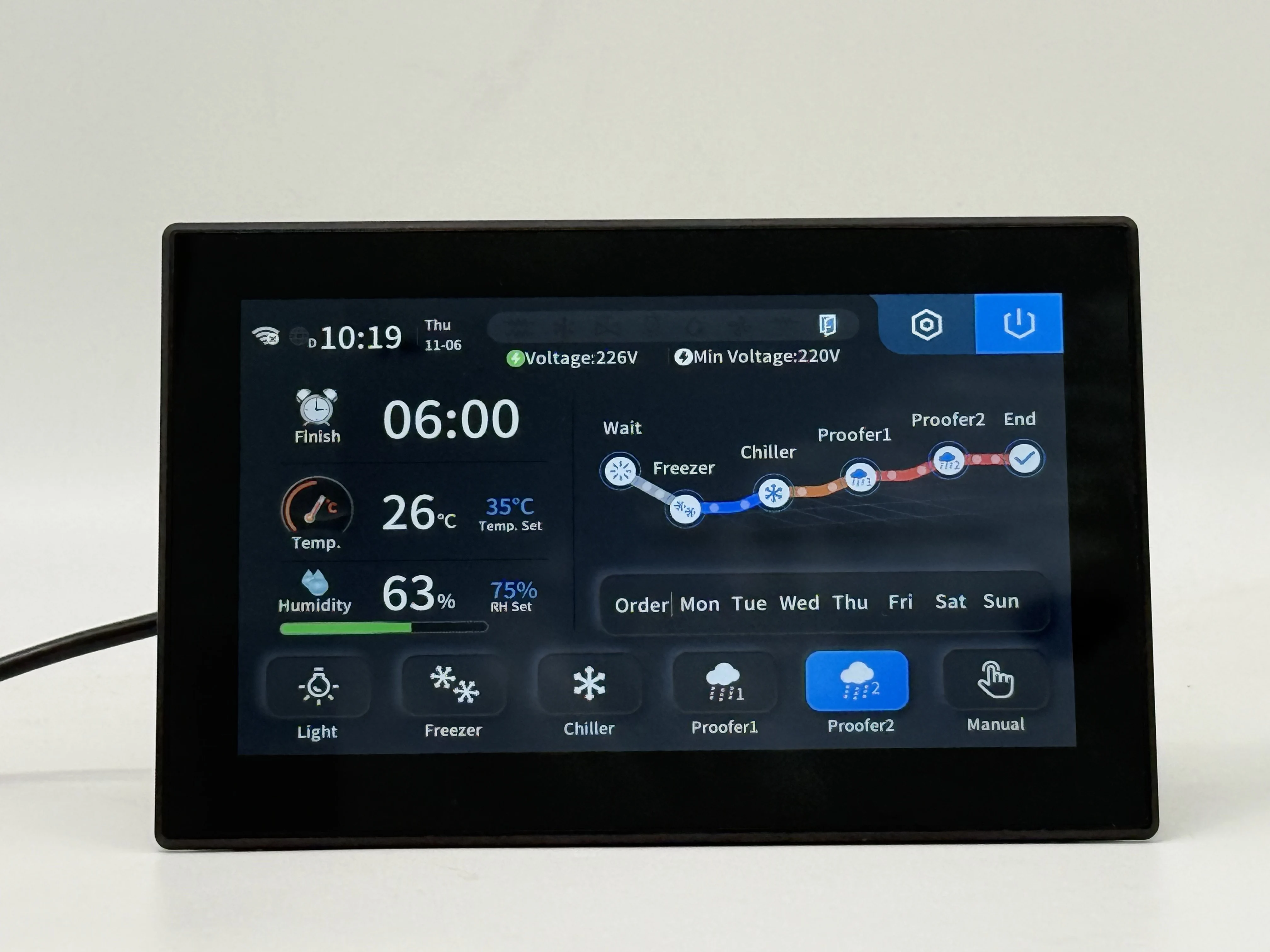 HIgh Quality Waterproof Touch Screen Intelligent Proofer Controller With WIFi Thermostat for Proofer