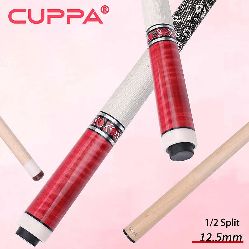 New Arrival CUPPA Ladies Billiard Cue Pool Cue Career Tip 12.5mm Tip Size Hard Maple Shaft Slow 8 Teeth Joint Pool Cue Stick