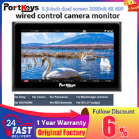 Portkeys BM5IV Monitor 5.5 inch Camera Control Monitor 2000Nits 4K60P HDMI 3G-SDI Wide Color Gamut  for For 3D LUT output