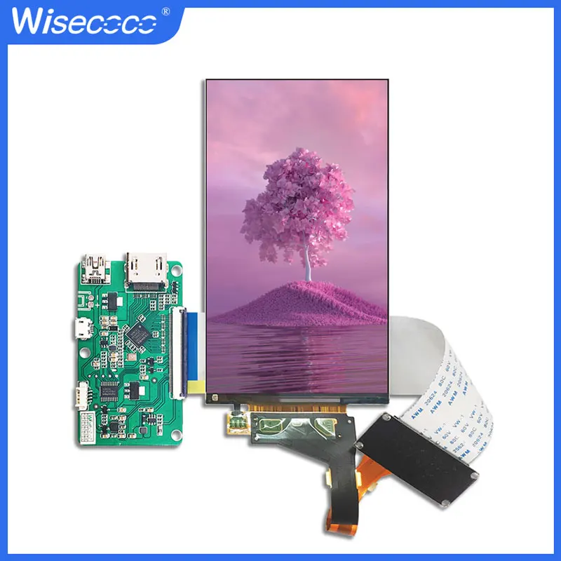 Display Lcd vr para Headconjunto Mipi Driver Board 2k Tela Ips Faça Você Mesmo Cv1 Wisecoco Hmd Ls055r1sx04 55
