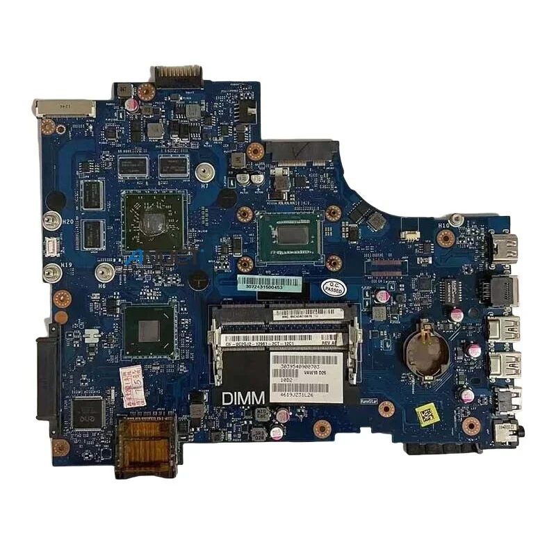 LA-9102P For Dell Inspiron 3721 5721 Laptop Motherboard Notebook Mainboard With I3 I5 I7-3th Gen 0WTY0Y 06006J 100% test OK