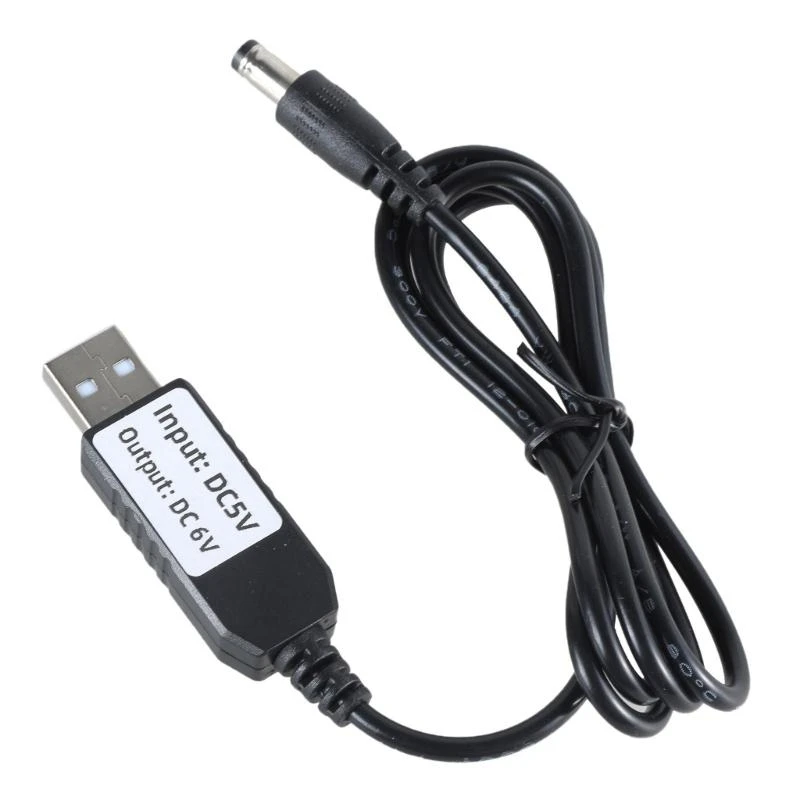 W91A 3A Dummy Battery Adapter USB Power Supply Cable Cord Replace 4pcs 1.5V AM-4 LR03 3A Batteries for Camera LED Light