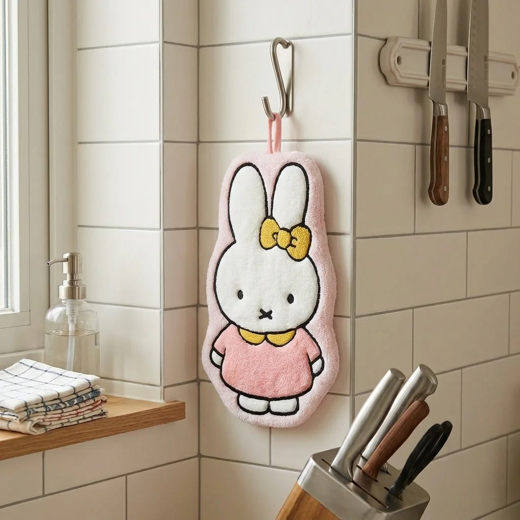1/3 Pcs Cute Miffy Hand Wipes Thickened Toilet Bathroom Cartoon Handkerchief Gift Hand Wipes Miffy Peripherals image 4