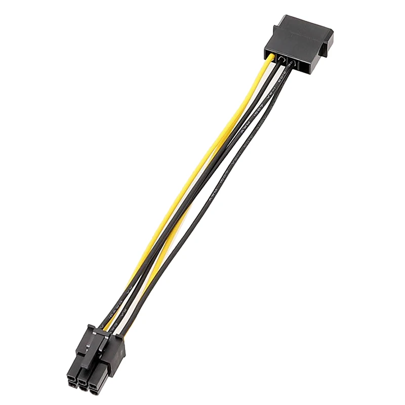 6Pin To 4Pin Power Supply Cable For Graphics Cards 4 Pin Connectors To 6 Pin PCIExpress Power Connector