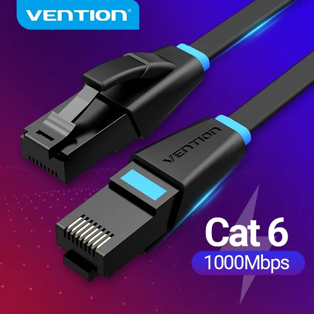 Vention Kabel Ethernet Cat6 Lan Kabel UTP RJ45 Sieciowy Patch Cable 2m 5m 10m 50m Do PS PC Modem Internetowy Router Cat 6 Ethernet
