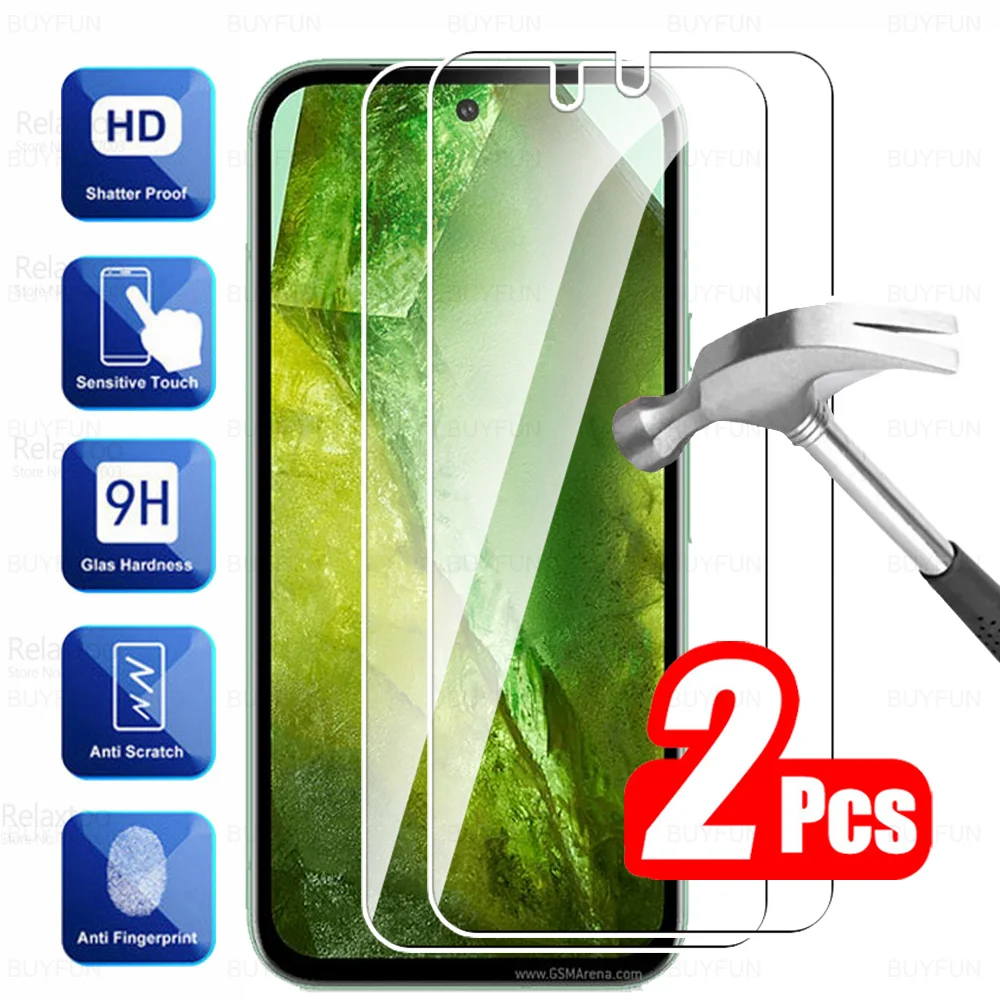 For Google Pixel 8a 5G Glas 2Pcs Tempered Glass Googe Pixel8a Pixel8 8 A A8 GooglePixel8a 2024 6.1'' Screen Protector Cover Film