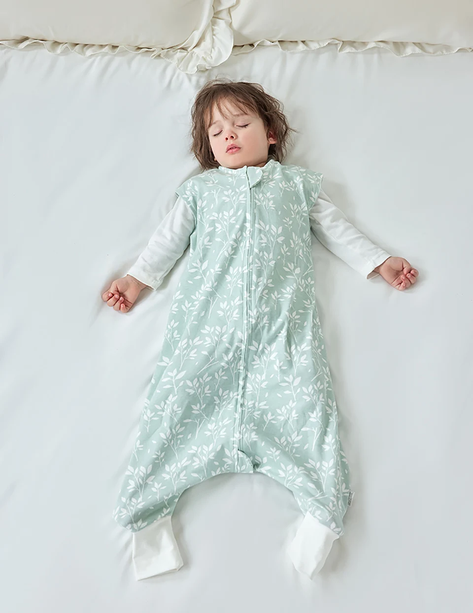 Kids Pajamas Summer Thin Sleeveless Split Legs Jumpsuit 2-Ways Zippers Children Sleepwear 1-4 Years Girls Boys Sleeper Blanket