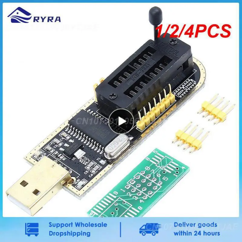 1/2/4PCS 24 25 Series EEPROM Flash BIOS USB Programmer Module + SOIC8 SOP8 Test Clip For EEPROM 93CXX / 25CXX / 24CXX