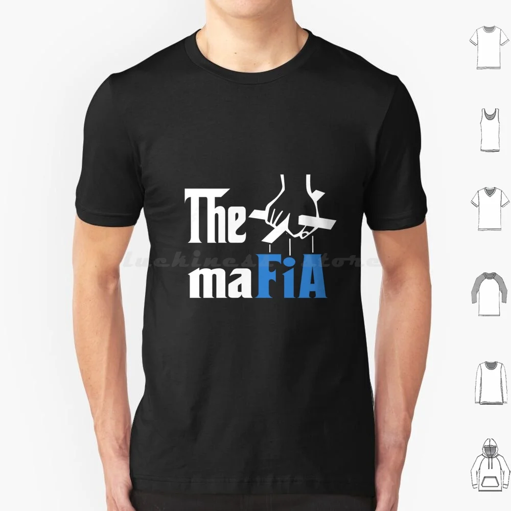 Camiseta de la mafia talla grande 100% algodón Fia Leclerc Lewis Carlos Sainz Lando Norris Daniel Ricciardo equipos de conductor