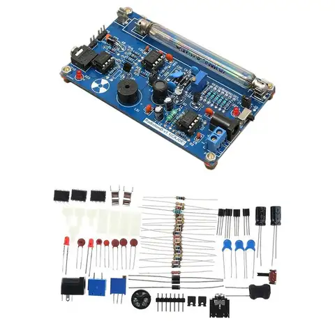 Jan.DIY Assemble Geiger Counter Kit Counter Module Nuclear Radiation Detector with Sound and Light Alarm
