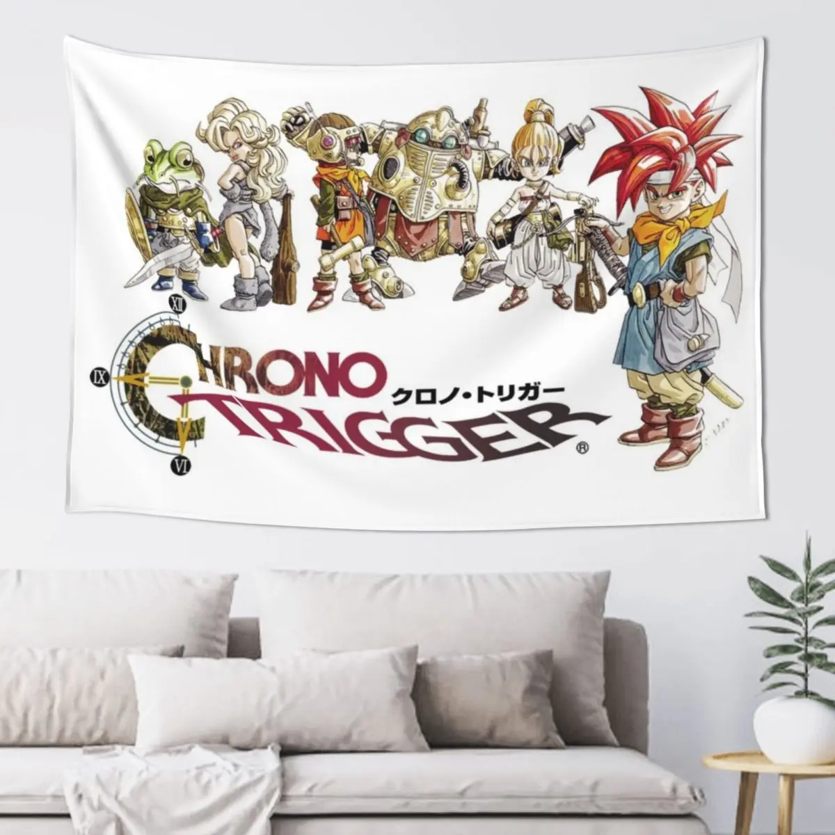 Chrono Trigger Logo Tapestry Wall Hangings Decoration Wall Decoration Items On The Wall Tapestry