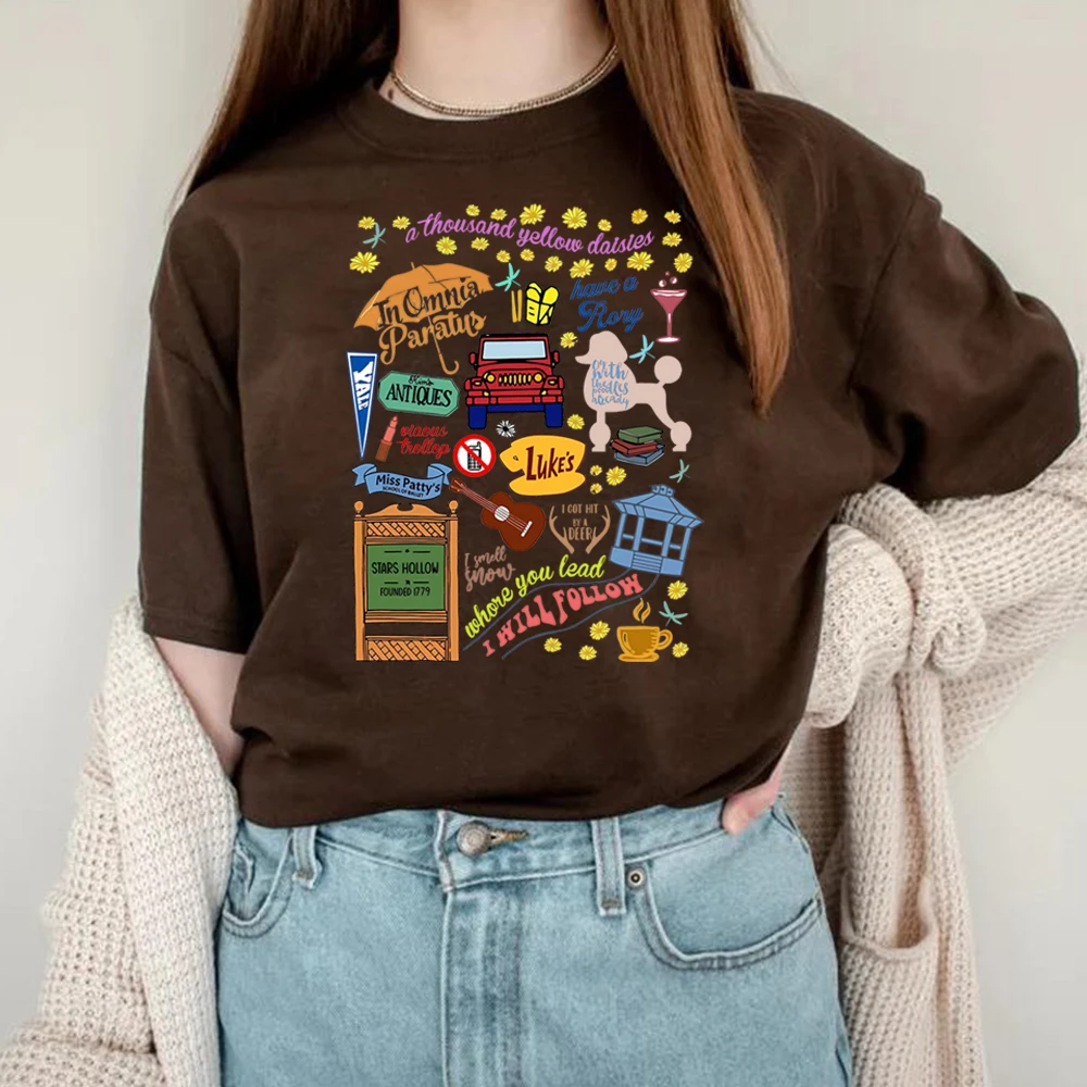 Vintage Stars Hollow T-shirt Gilmore Girls Shirt Dragonfly Inn Luke's Diner Coffee Tee Rory Lorelai Gilmore Shirts Tv Show Tops