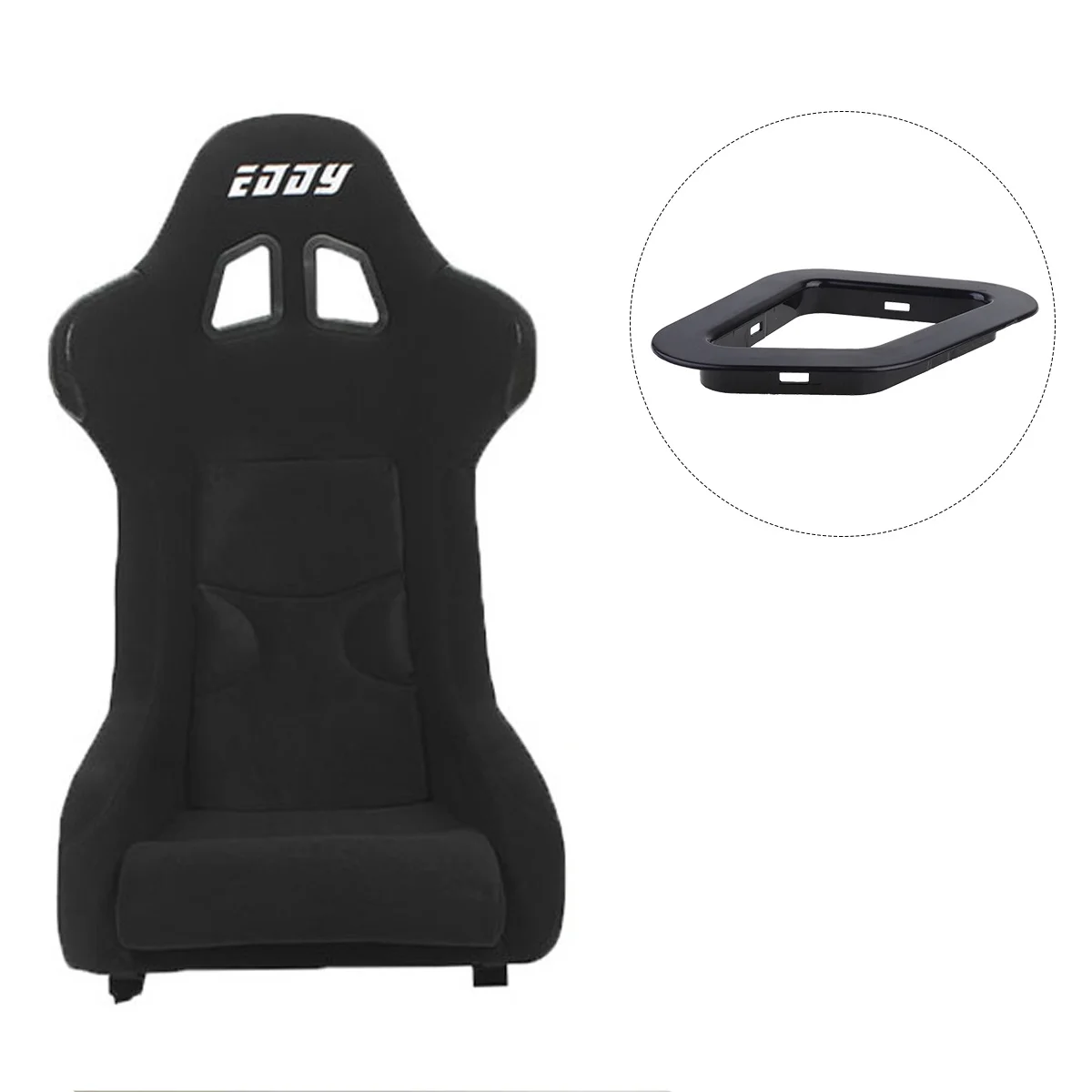 

4 set Office Chair Accessories Plastic Buckle 1.5Cm Black For Gaming Racing Car Seat Replacement Parts Sturdy