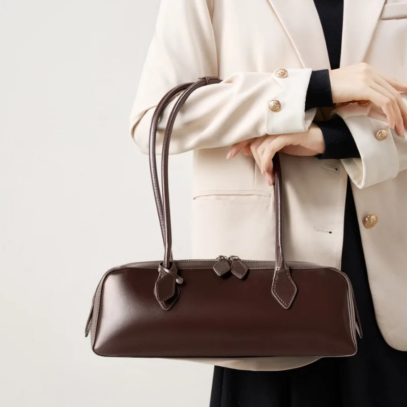 الخريف الشتاء المرأة ريترو مقبض علوي حقيبة كتف جلد ناعم متعدد الألوان 2026 جديد عصري شيك اليومية حقيبة يد فاخرة غير رسمية #2