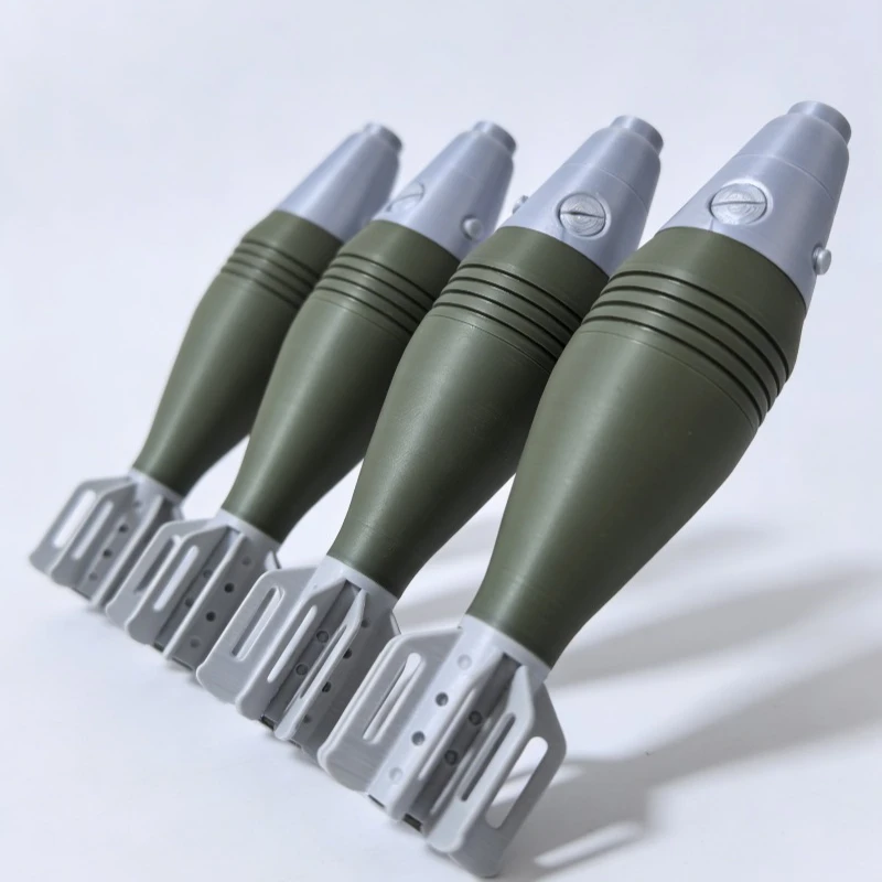 

3D Printed Realistic Replica - M2 60mm Mortar Shell Model, Non Functional Military Decoration for Home/office, Secure Storage