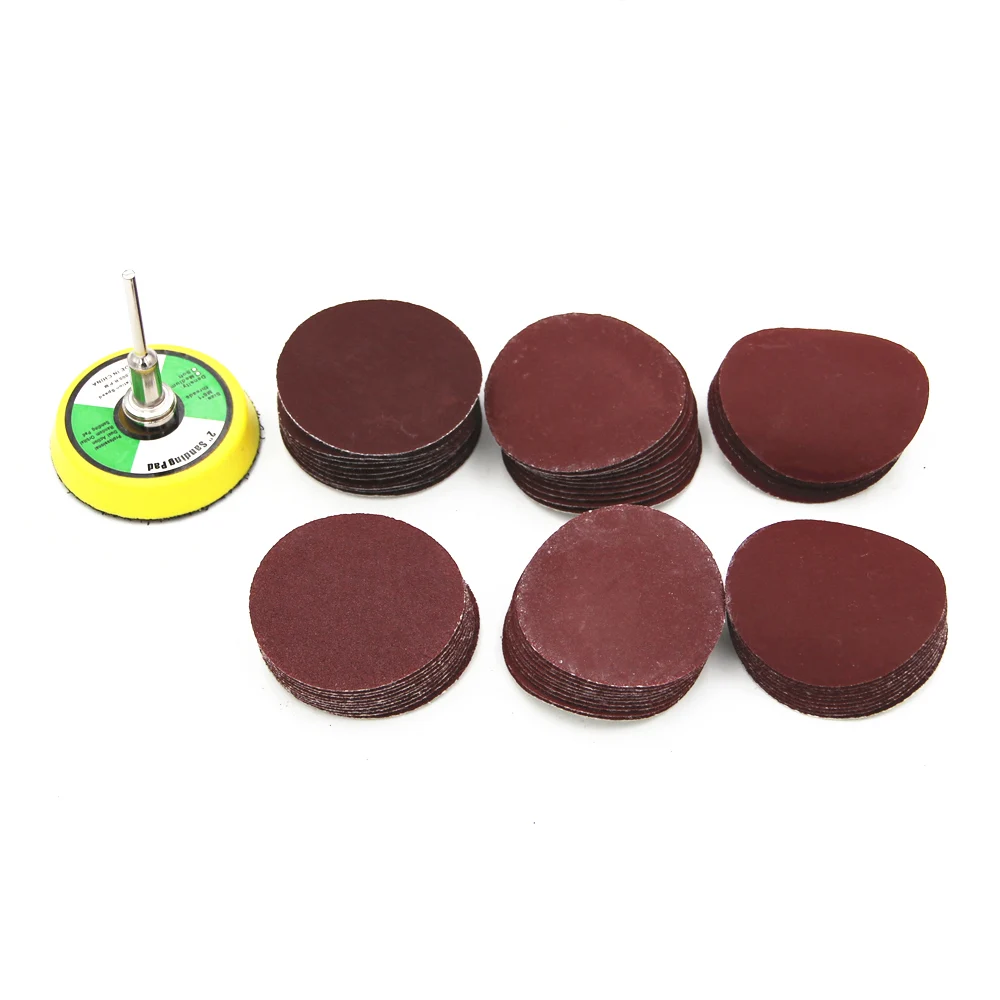1-inch flocking sandpaper piece 25mm 50mm disc sandpaper grinding piece wood polishing 2-inch tool