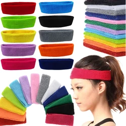 Pure Color Sports Headband Running Headwear Sweat-Absorbent Headband Basketball Antiperspirant Belt Fitness Sweat Guide Belt