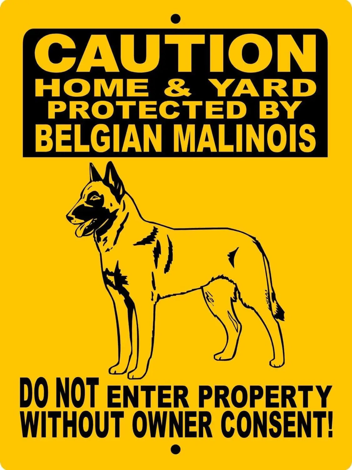 Belgian Malinois Logo Metal Tin Logo Tin Sing Logo Wall Art Home Outdoor Farmhouse Home Logo Garden Patio Indoor Outdoor Wall De