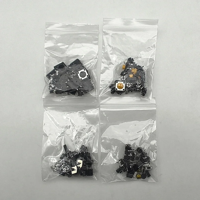 125Pcs/lot 25 Types Touch Switch Micro Push Button Assorted Kit 2*4 3*6 4*4 6*6 12*12mm for TV Toys Home Usee Use DIY