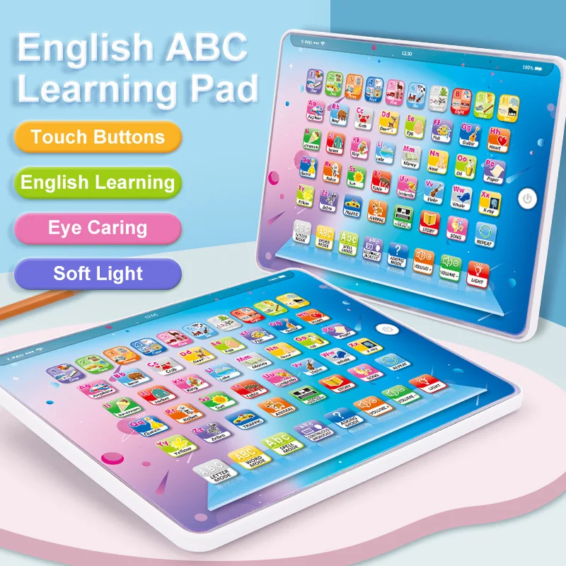 English Touch Screen Tablet Learning Early Education Point Reading Machine Infant And Child Story Kids Tablet Educational Toys