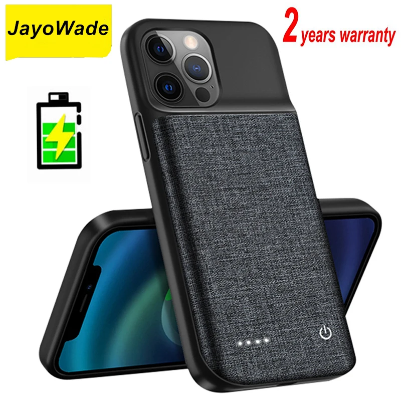 JayoWade 10000Mah Anti-fingerprint Battery Charger Case For IPhone 15 Pro Max 14 Plus 14 Pro Max Power Bank Case Cover Cases