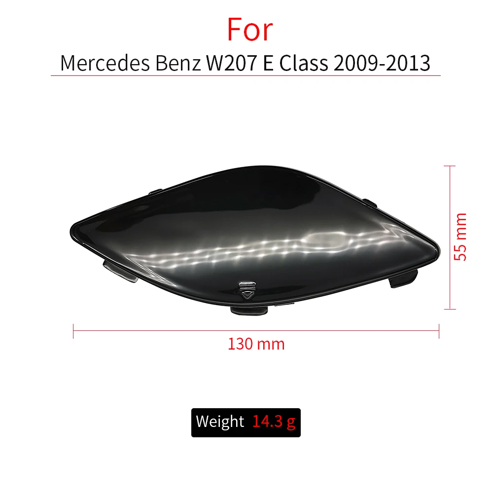 For Mercedes W207 Car Front Bumper Tow Hook Cover Cap Black For Benz E Class Coupe E260 E300 E320 E350 E400 2078850123