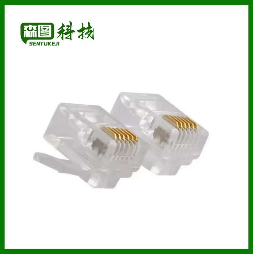 10 Stuks 6p6c 6 Pins 6 Contacten Rj11 Telefoon Modulaire Plug Jack, Rj11 Connector