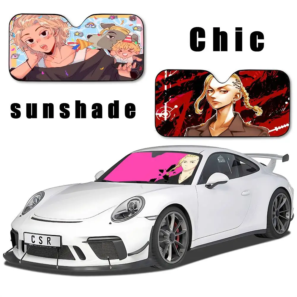 TokyoS-Revengers Stylish And Trendy Windshield Sunshade, Car Windshield Cover, Car Sunshade Curtain, Car Sun Protection Cover