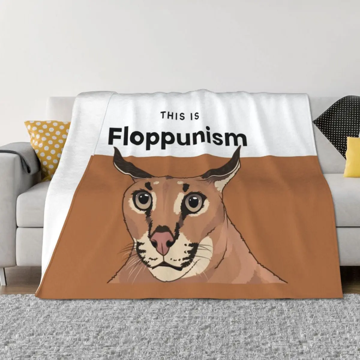 

Floppunism Floppa Throw Blanket Hairys heavy to sleep Quilt Luxury Throw Blankets