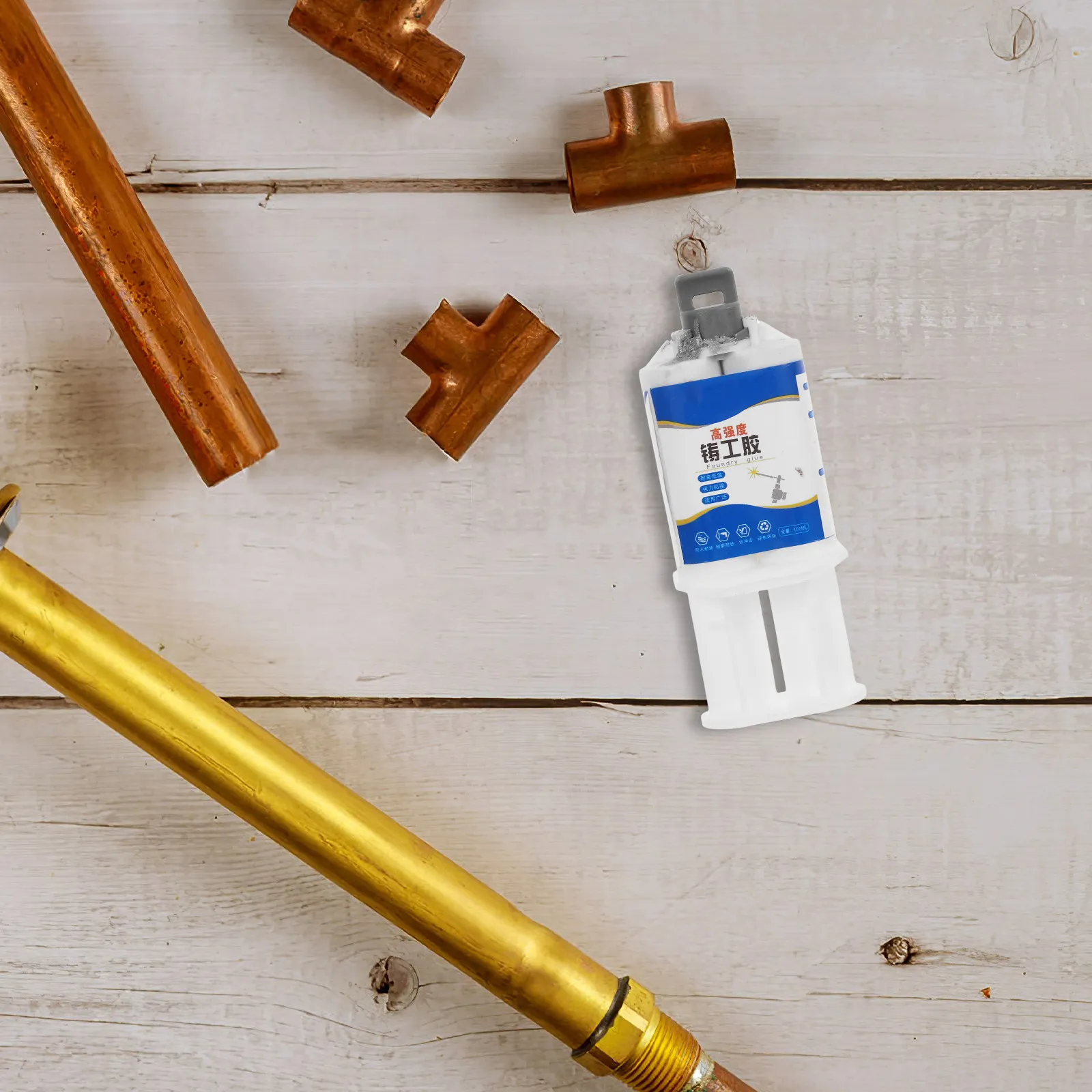 1Set Metal Repair Glue Welding Adhesive High Strength Heavy Duty Heat Resistant Metal Bonding Paste for Welding Casting Repair