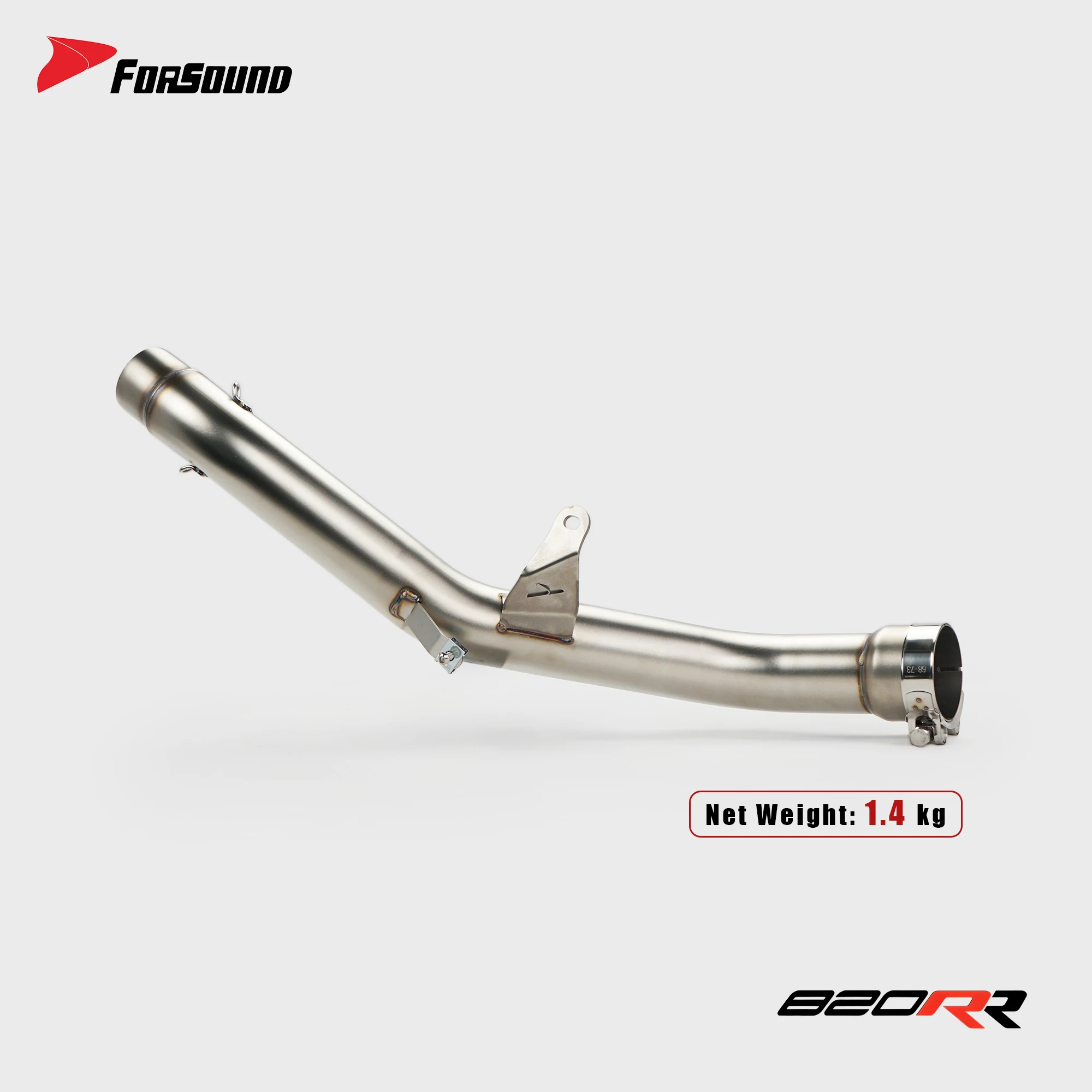 For ZXMOTO 820RR 2025-2026 Slip-On SS Ti Mid Tail Exhaust Perfect