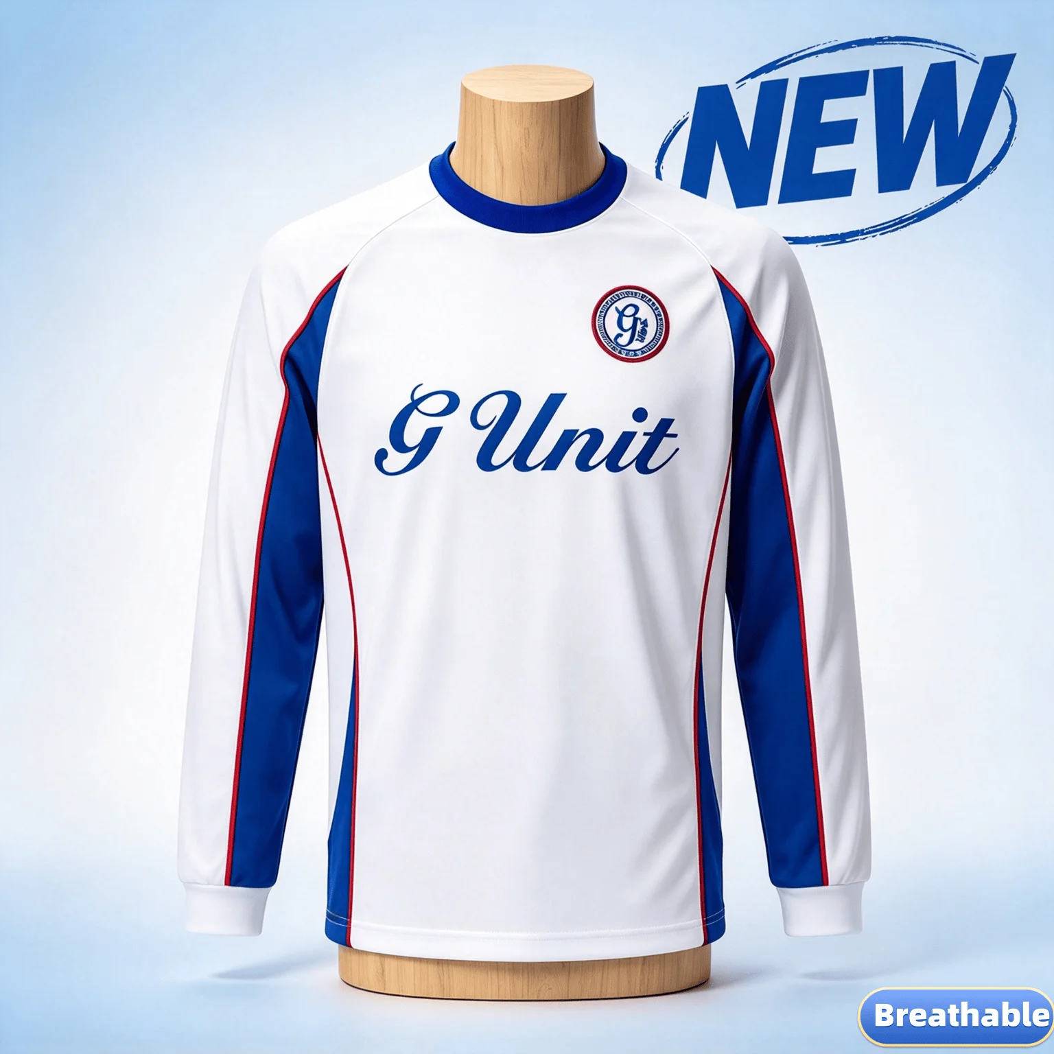 Vintage Retro 50 Cent’s G-UNIT G6 2026 Jersey Shirt Trendy Casual Quick-drying Crew Neck Long Sleeves Sports Tee Family Matching