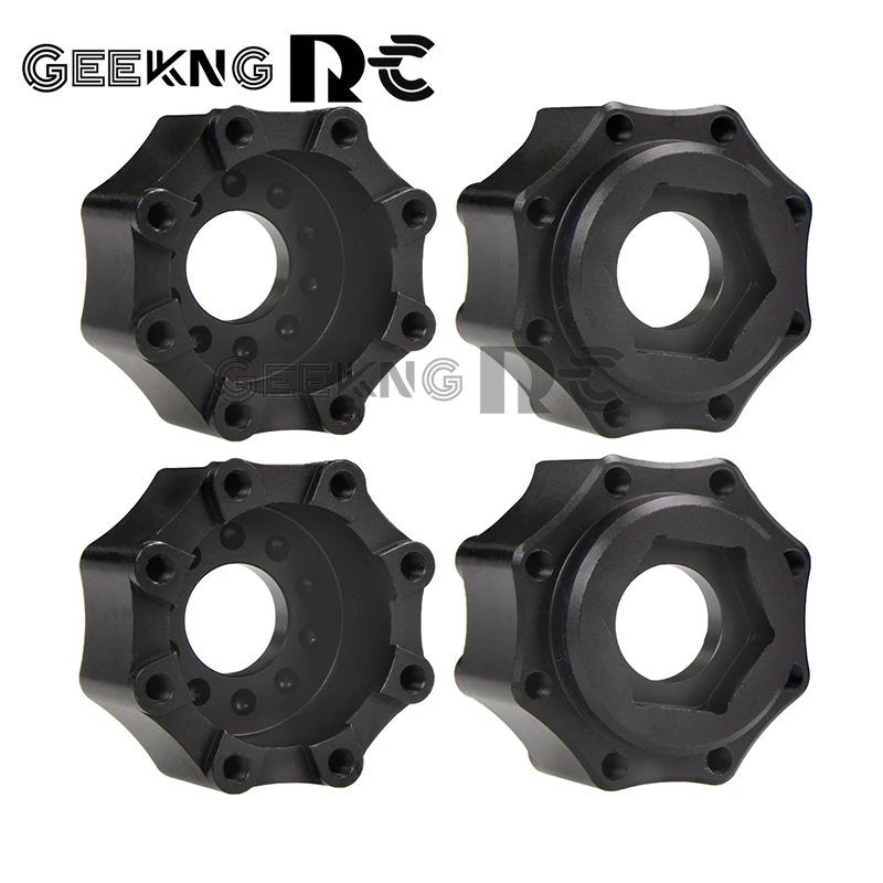 4pcs Metal Wheel Hex Adapter 8x32 to17mm for 1/8 PL Proline Series Wheel Tire Upgrade Parts