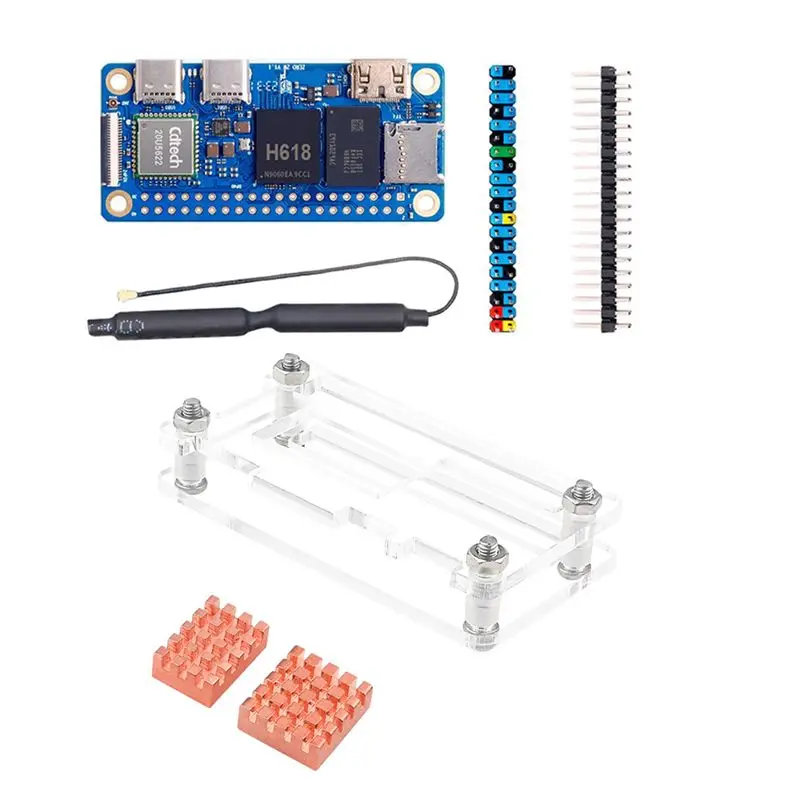

Плата для разработки Superior-For Orange Pi Zero 2W, 1 ГБ ОЗУ + радиатор + корпус, мини-ПК DDR4 H618, Wi-Fi 5, Bluetooth 5.0, поддержка 4K 60FPS, простота использования