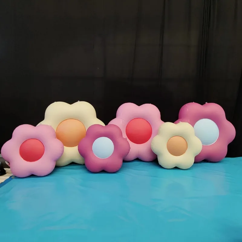 Hot Selling Hanging Ceiling Colorful Inflatable Flower Model for Party Event Wedding Decoration Accessory  izable Logo