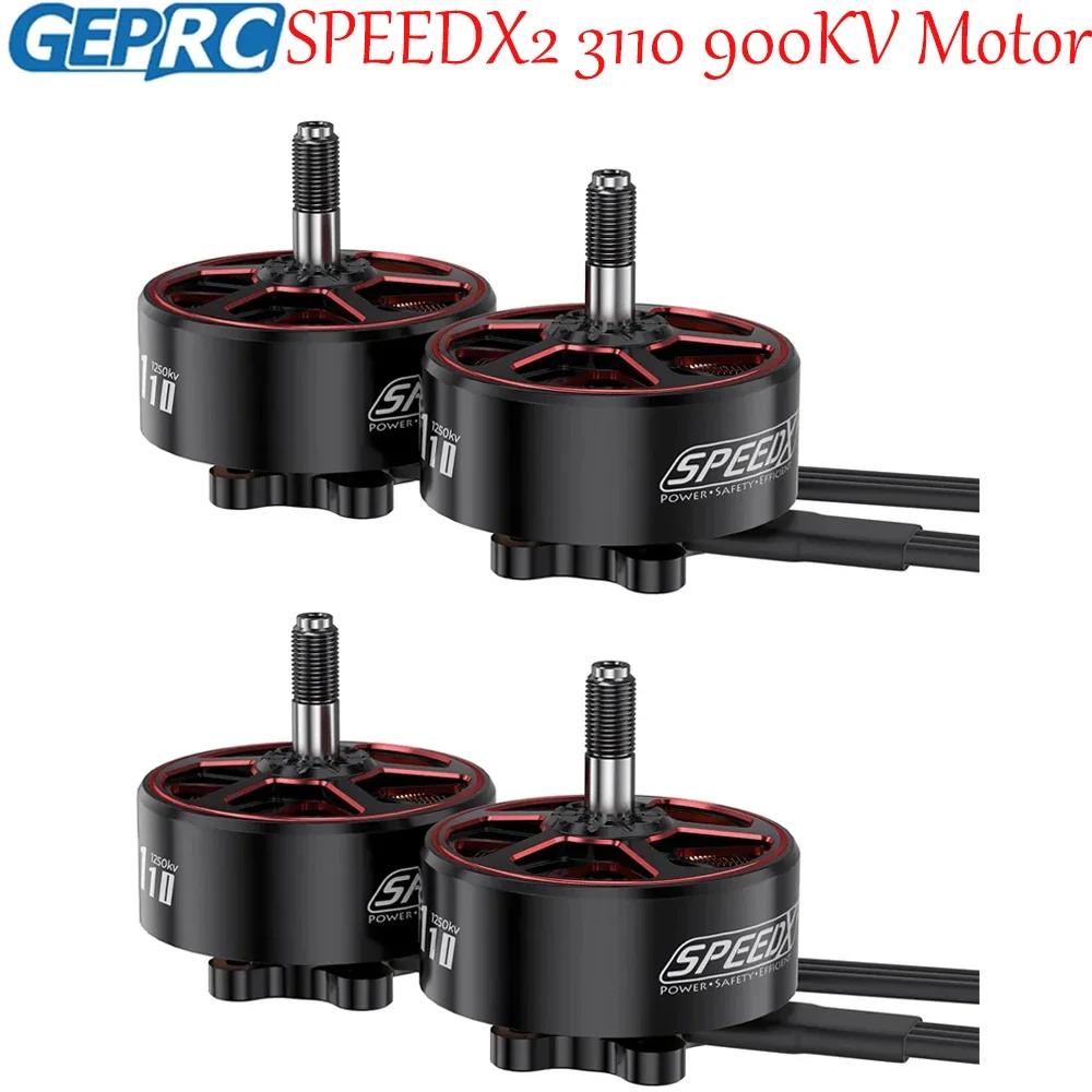 

Бесщеточный двигатель GEPRC SPEEDX2 3110 — 900 кВ 6S с высоким крутящим моментом для 8-10 дюймов, долговечный FPV Racing RC Quadcopter, запасные части