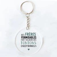 Je vous soyez ma marraine et parrain imprimé porte-clés Marraine Parrain demande chaîne acrylique porte-clés merci meilleure idée cadeaux 10