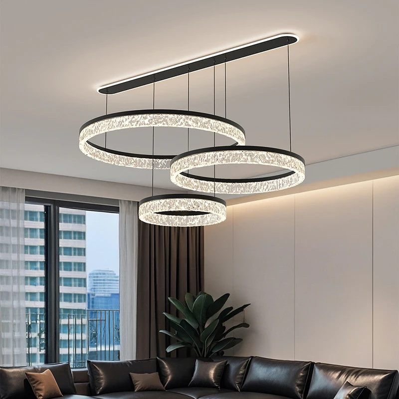 غرفة الطعام الحديثة قلادة أضواء إضاءة داخلية مصباح السقف شنقا ضوء led الثريات لغرفة المعيشة الإضاءة الداخلية #2