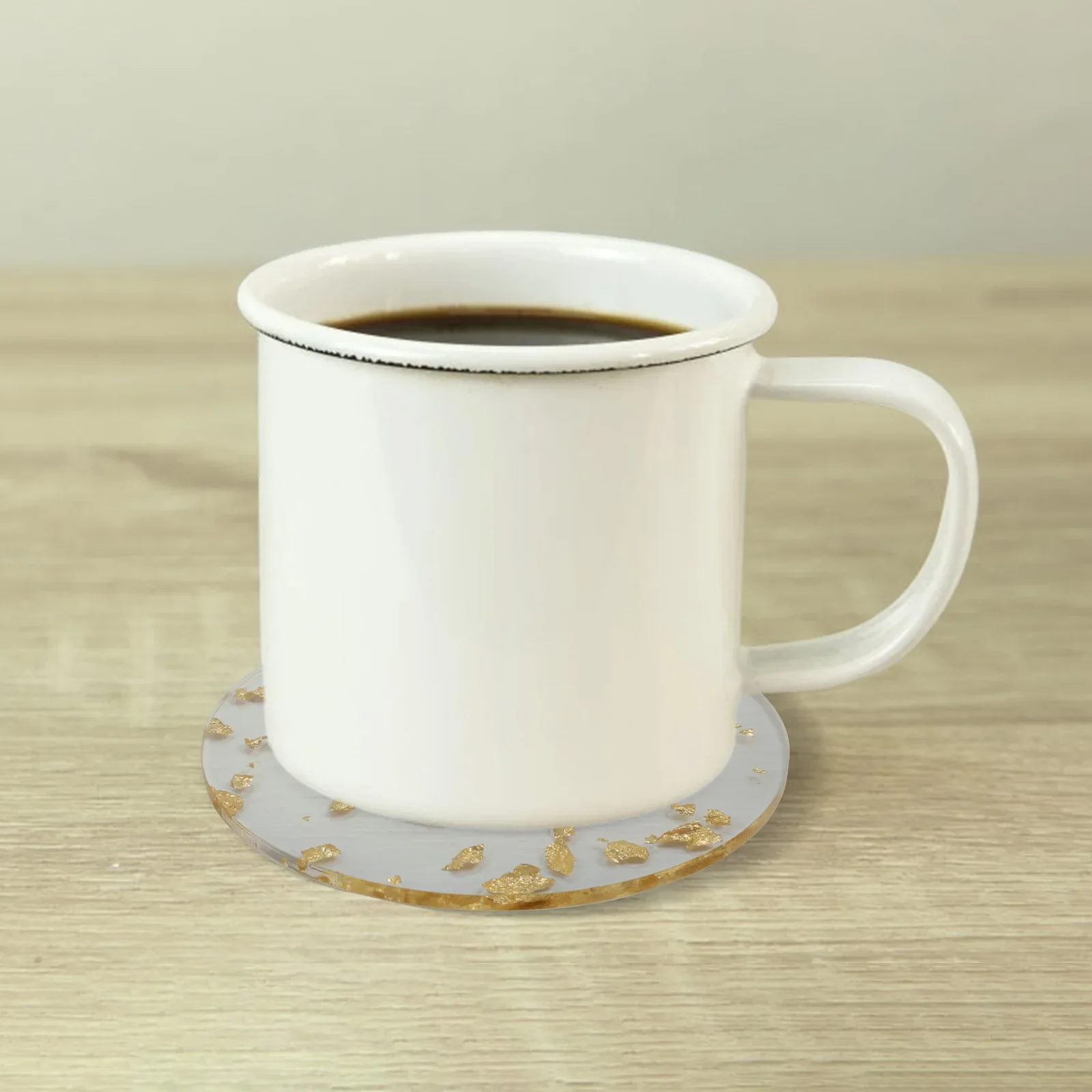 

Elegant Tableware Acrylic Coaster Set Party Essentials Heat Damage Protection Lightweight Design Premium Acrylic Material