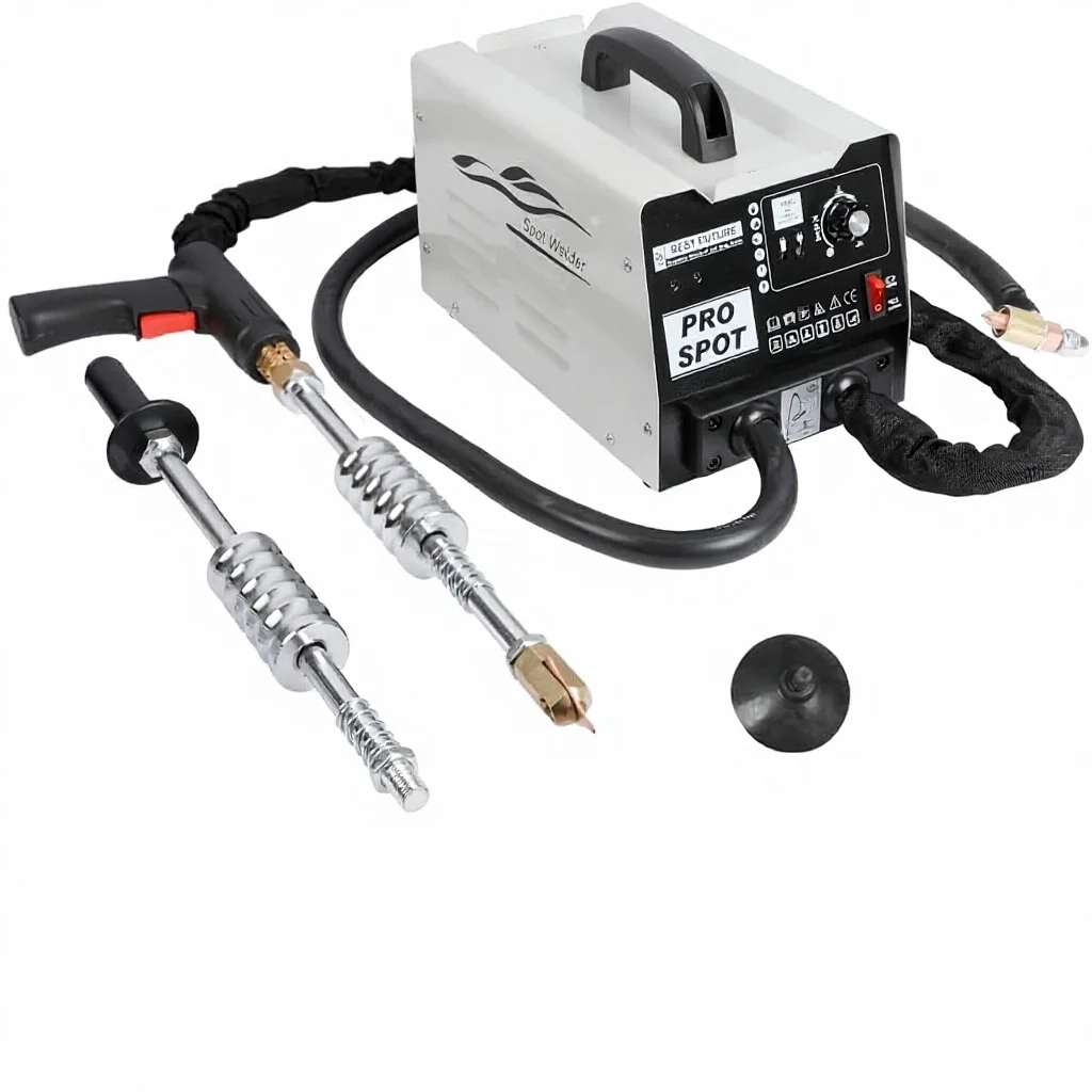 

Dent Puller Stud Welder 3000W 3800A Car Dent Repair Kit 17 Accessories 6 Modes Adjustable Power Automatic/Manual Welding