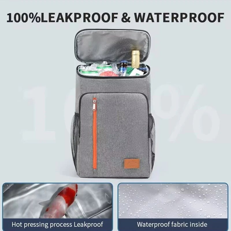 

Waterproof Leak Proof Portable Insulated Backpack Cooler Large Capacity Oxford Cloth Backpack Outdoor Travel Beer Bag Waterproof