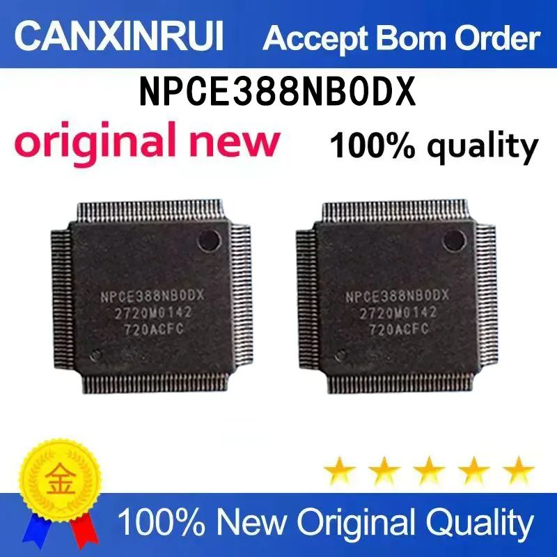 (5pcs-100pcs）New original NPCE388NB0DX NPCE388NBODX TQFP128 cutting strip program