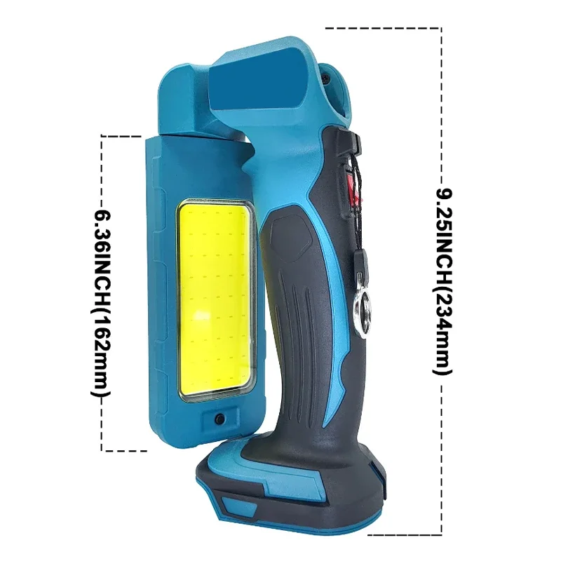 Imagem -06 - Cordless Lanterna Led para Makita Luzes de Trabalho Abajur Holofote Floodlight 18v Li-ion Battery Hongsong Boda Lomvum