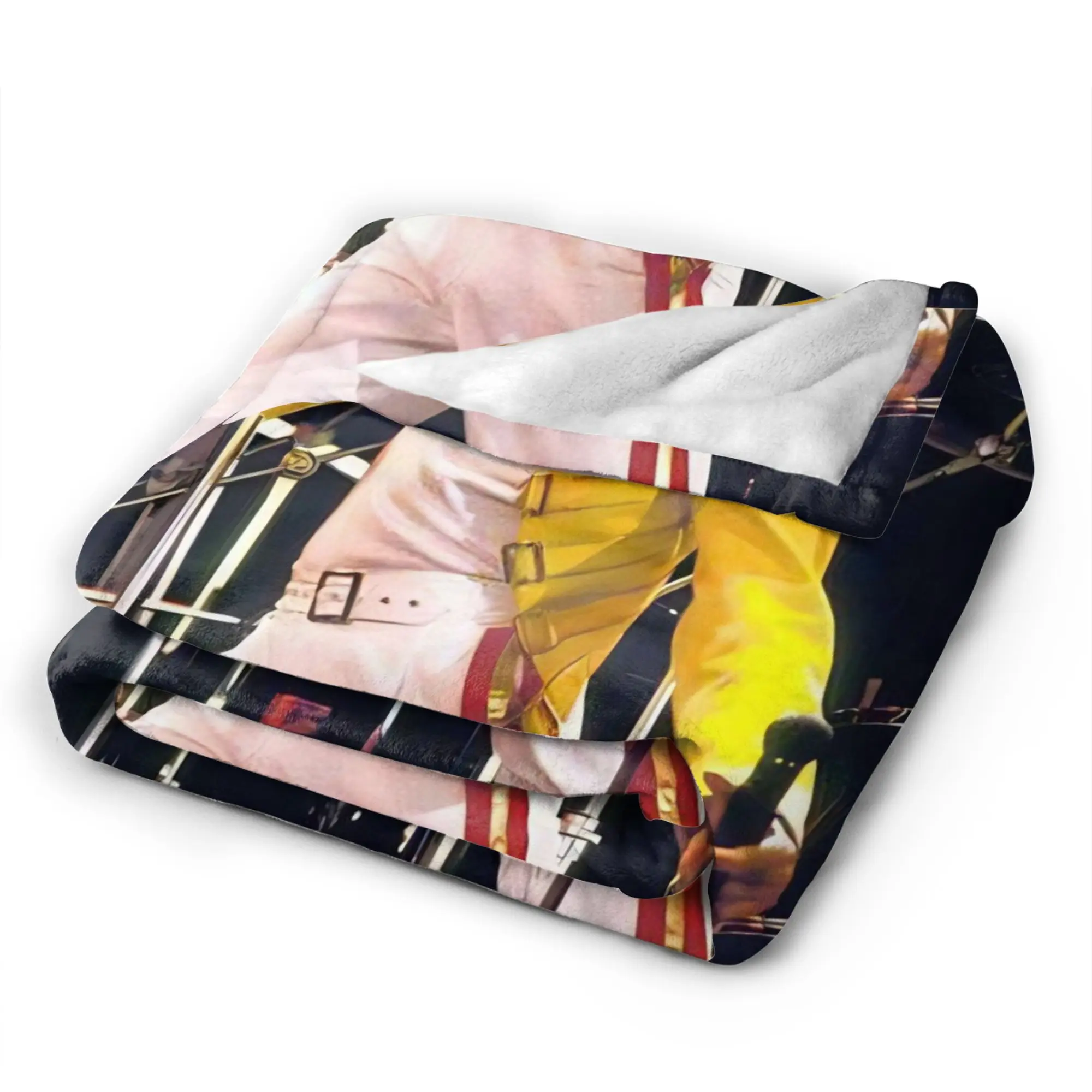 Soft Blanket Boy Girl Decorative Singer Freddie Mercury Throw Blanket  Flannel Bedspread For Outdoor Fashion Sofa Bed Cover