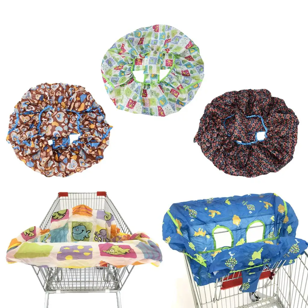 Multifunctional kids Folding Shopping Cart Cover Colorful Anti Dirty